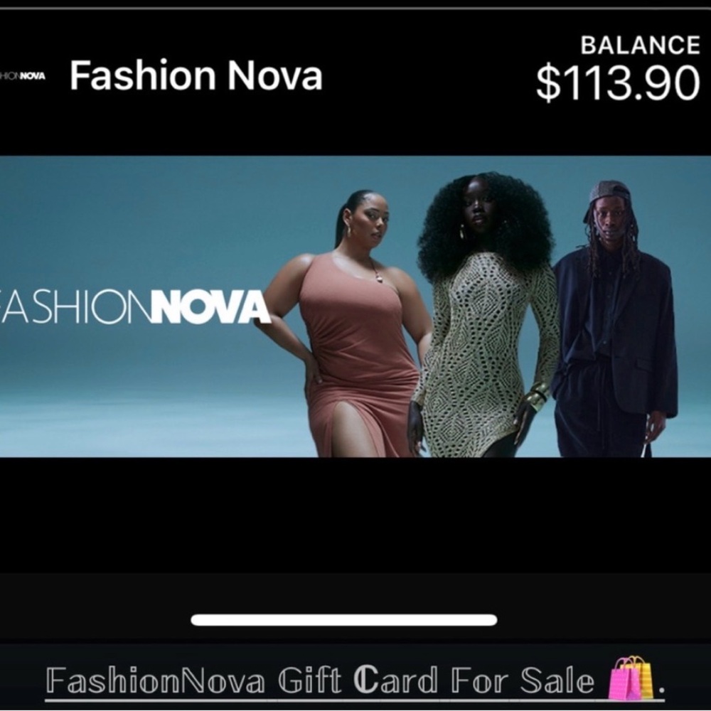 Fashion Nova Stylish Gift Card